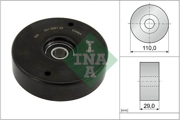 Tensioner Pulley, V-ribbed belt